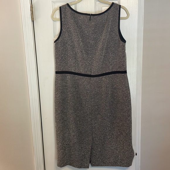 Kasper Separates Black and White Herringbone Tweed Dress - Picture 6 of 12